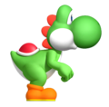 Yoshi makes his appearance in the game