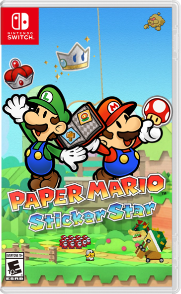 paper mario sticker star hammer sticker