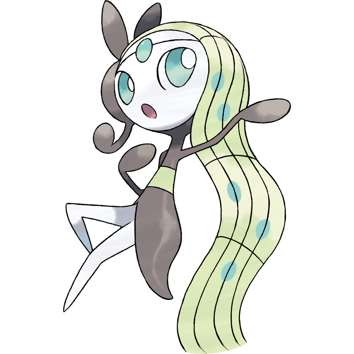 meloetta and meloetta (pokemon) drawn by tensaitou_tou