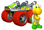 Koopa Troopa with his Standard Kart (Feather)