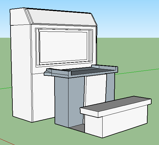Sketchup Arcade Cabinet Model