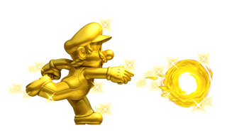 NSMB2 Golden Mario