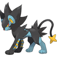 Luxray, a captain of the Thunder Nation who has a strong dislike for the Dark Nation