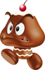 Chocoomba, a chocolate-Goomba boss in Mario Party Wii U.