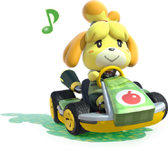 Isabelle in Mario Kart 8