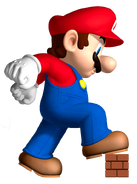 Mega Mario in the game