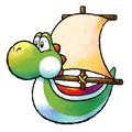 Yoshi as Ship Yoshi.