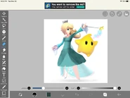 Rosalina artwork super star kpop singer (wip)