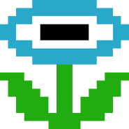 Ice Flower in the SMB1 style in Super Mario Maker Chi, designed by Exotoro (t∣b∣c)