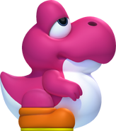 Balloon Baby Yoshi: Inflates and takes the characters with him.