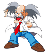 Dr. Wily preparing for his evil plan