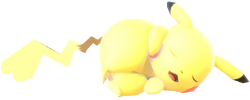 Shiny Sleeping Pikachu In Pokemon Camp by Alyssa-ThePikachu on