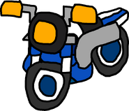 Blue Spiny Koopa's Bit Bike