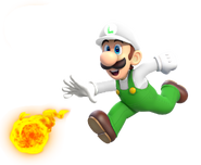 Fire Luigi in Luigi's Twist Land