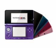 Midnight Purple 3DS assorted with other 3DS colours.