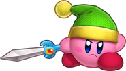 Sword Kirby in Kirby's Return to Dream Land Deluxe