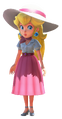 Peach in summer dress