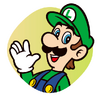 Sticker Luigi - Mario Party Superstars
