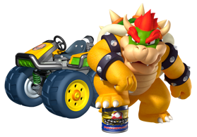 Bowser is cute! 💚 on X: Bowser 3D render for Mario Kart Tour   / X