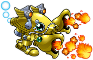 Heavy Lobster: Walks very slowly, sends out mini lobsters and blows out fire, it can even stomp a opponent.