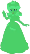 Her Emerald Counterpart that debuted in Mario Kart - Fallen Leaf Racing.