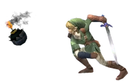 0.7.Twilight Princess Link throwing a bomb