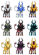 Mega Houndoom Recolours