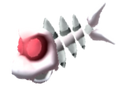 A Fish Bone, as it appears when it chases Mario.