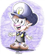 Baby Waluigi Happy.