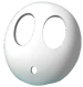 A shy guy mask