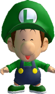 Baby Luigi in Yoshi's Big Adventure.