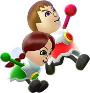 Ghost Miis (Super Mario 3D World for Wii U, before the discontinuation of Miiverse)