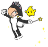 Cat Rosalina with a Luma (2D fanart)