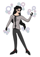 Krystal, as drawn by Inferno (t∣b∣c). The orbs surrounding her represent her telekinesis in a physical form