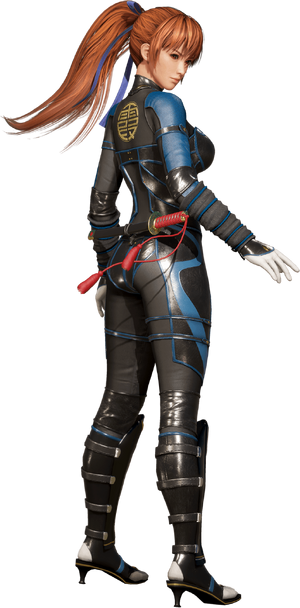 A woman as a black bodysuit ninja, sci-fi, full body, Isolated