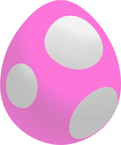 yoshi egg with pink png on We Heart It