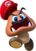 Mario as a Goomba.