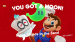 Mario and Cappy with a special Power Moon.