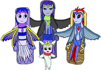 The Theoscion family's glistening variants.