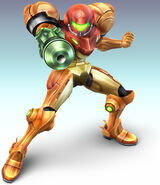 Samus as she appears in-game.