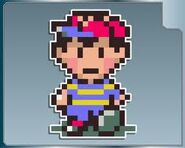 16-Bit Ness, as he appears in EarthBound.