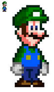 Luigi's final sprite in the game