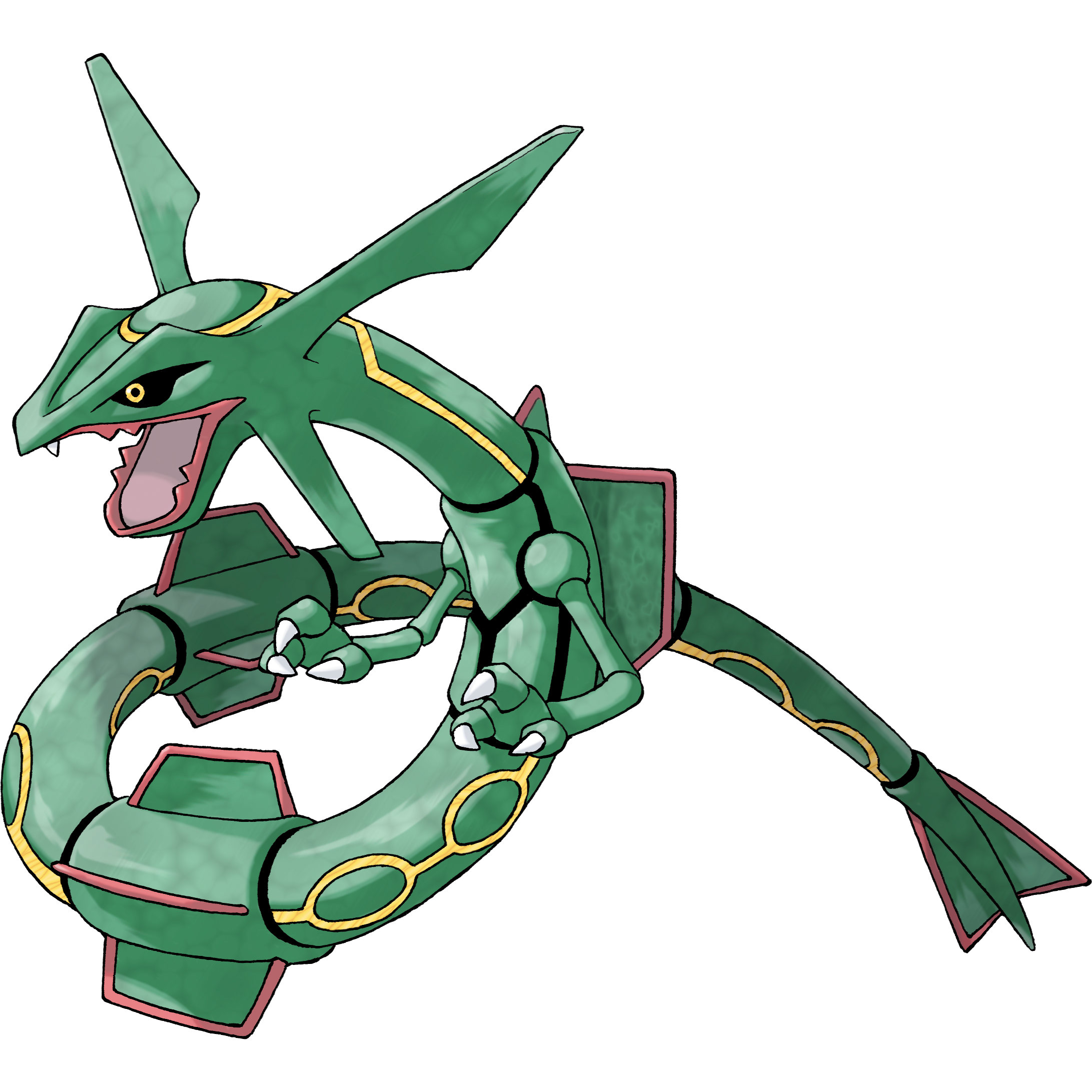 Shiny Mega Rayquaza Sky Dragon Vinyl Sticker 