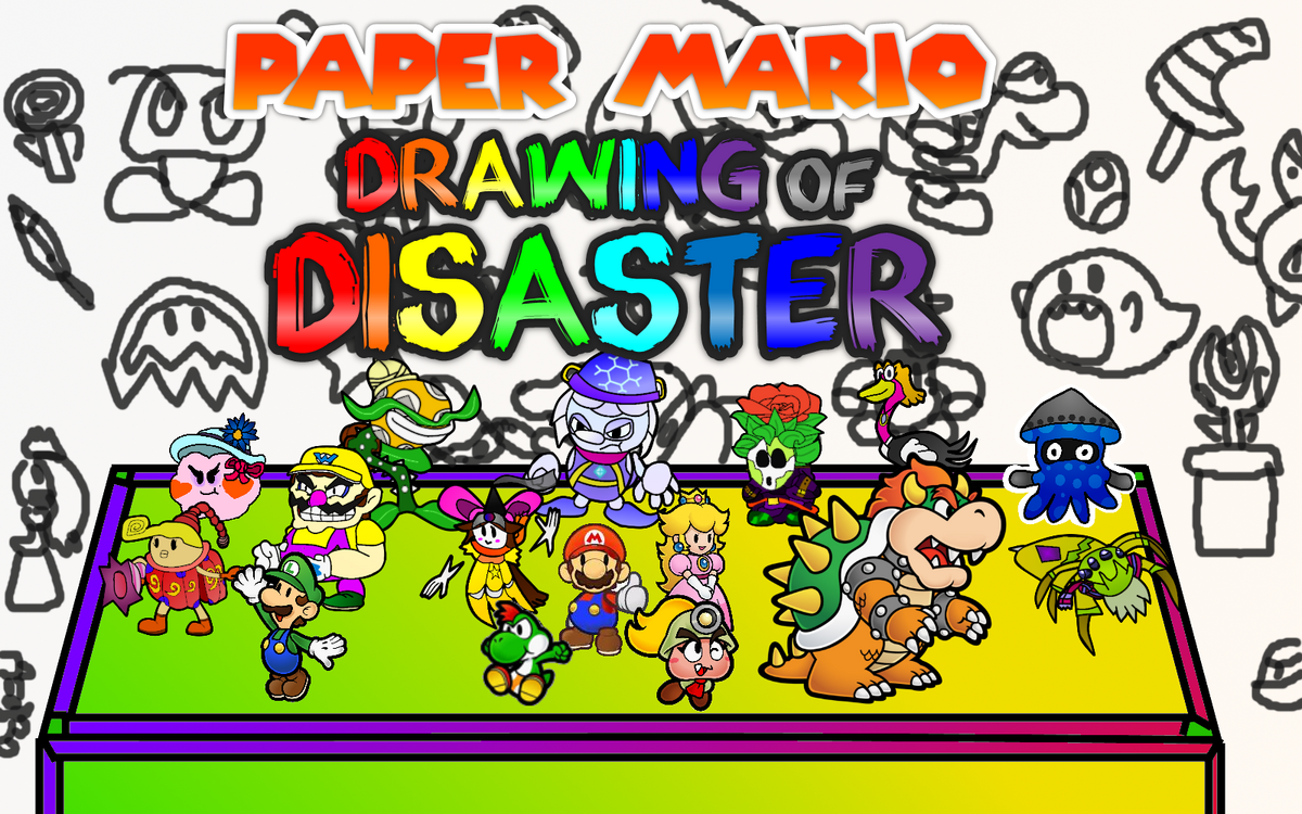 paper mario coloring page