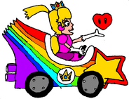 Peach driving Rainbow Dream