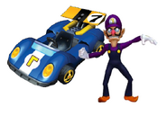 Waluigi in Mario Kart 8 Wii U.