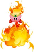 Fire Kirby in Kirby: Squeak Squad