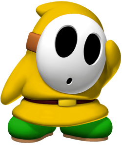 Yellow shy guy plush hot sale