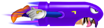 Bullet Waluigi in Super Mario Evolution.