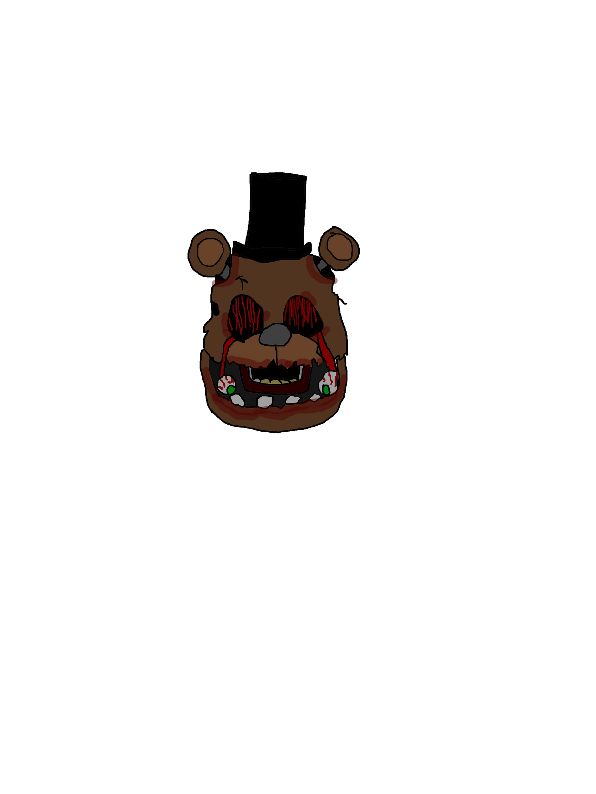 I was mixing the Nightmare Fredbear images with the Nightmare images for  fun when I eventually got this. Seem familiar? : r/fivenightsatfreddys